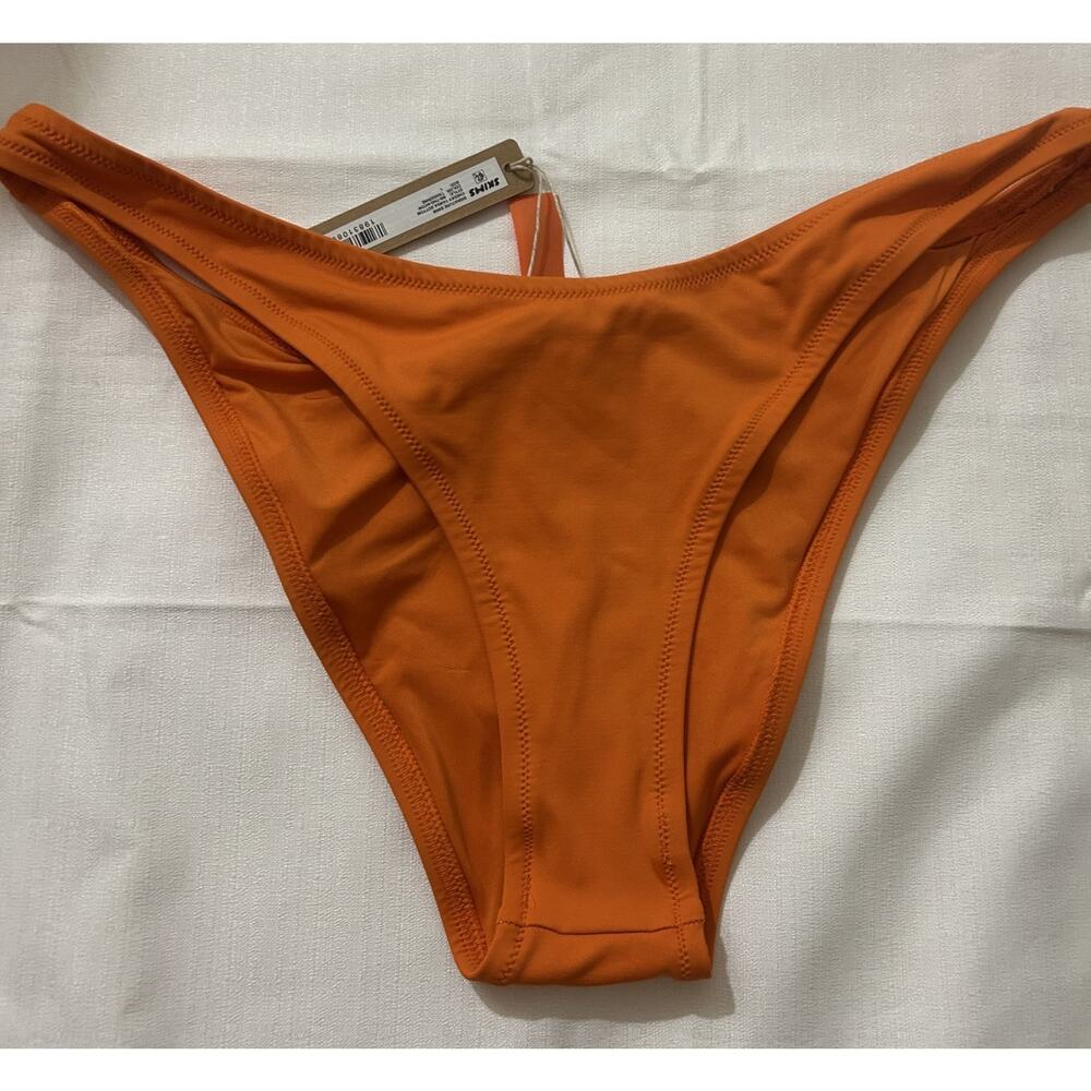 Skims Signature Swim Cheeky Tanga Bikini Bottoms NWT Tangerine Size Large